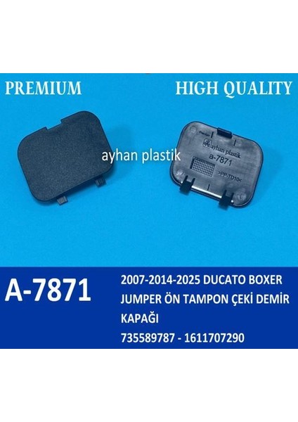 A-7871 - Çeki Demiri Kapağı Ön Tampon Boxer Jumper Ducato 14>