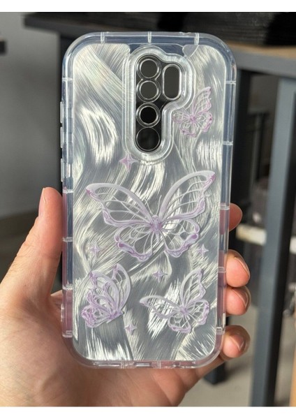 Xiaomi Redmi Note 8 Pro Kılıf Sök Tak Kamera Korumalı Parlak Hologramlı Kelebek Desenli Darbe Emici fiyatları