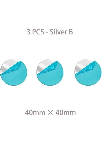10-1pcs Metal Plaka Paslanmaz Çelik Kaplama Kolye Cep Telefonu Araç Mıknatıs Tutucu Yapıştırıcı Yedek Metal Plaka Çıkartmaları Renk: Gümüş B - 1 Pcs (Yurt Dışından)