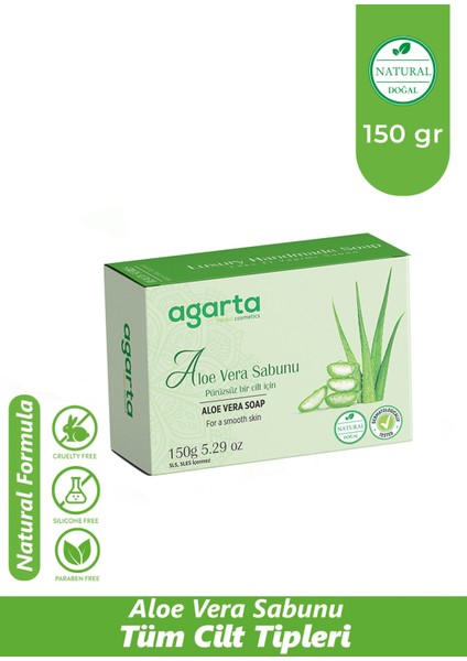 Doğal Aloe Vera Sabunu 150 gr