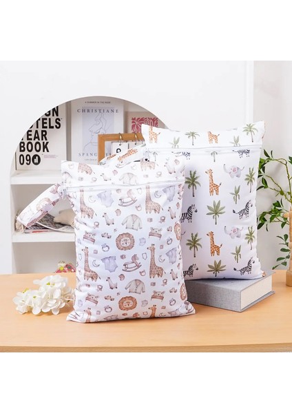 Elinfant 2pcs Taşınabilir Bebek Bebek Torbası, Seyahat Için Su Geçirmez Depolama Çantası, Plaj Için Islak Kuru Çanta, Havuz, Spor Salonu Renk: XY001-08 (Yurt Dışından)