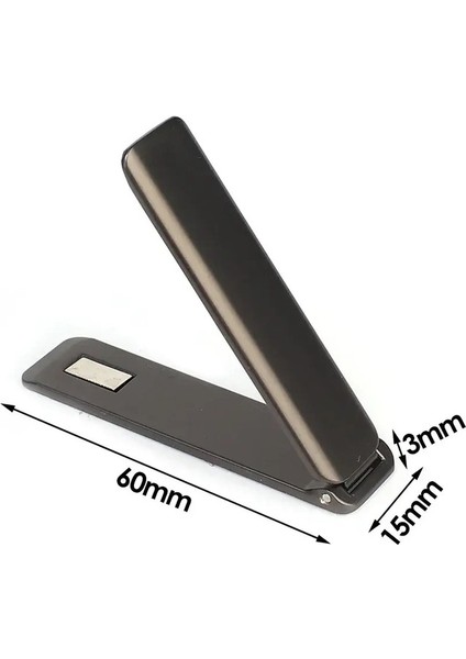 1-2pcs Evrensel Güçlü Manyetik Metal Cep Telefonu Tutucu Stand Katlama Ayarlanabilir Ultra Ince Telefon Kickstand Masaüstü Bracketcolor: 1 x Siyah (Yurt Dışından)