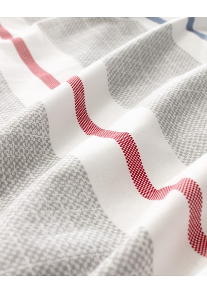 Burcet King Size %100 Pamuk Ranforce Baskılı Nevresim Takımı - Gri indirimleri