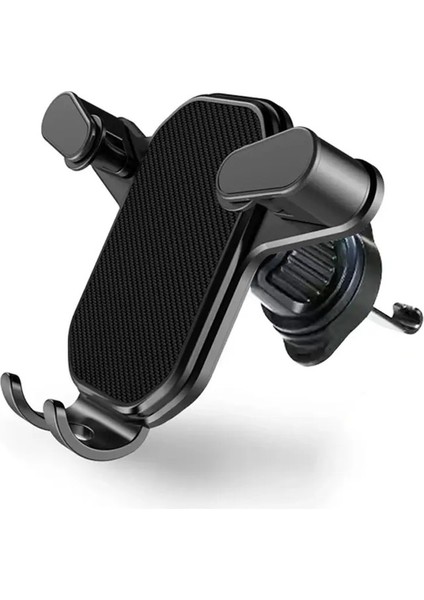 Araba Hava Havalandırıcı Montaj Hook Gravity Araba Telefon Tutucu Akıllı Telefon Gps Tutucu iPhone Xiaomi Oppo Vivocolor Için Mobil Braket Desteği: Siyah (Yurt Dışından)