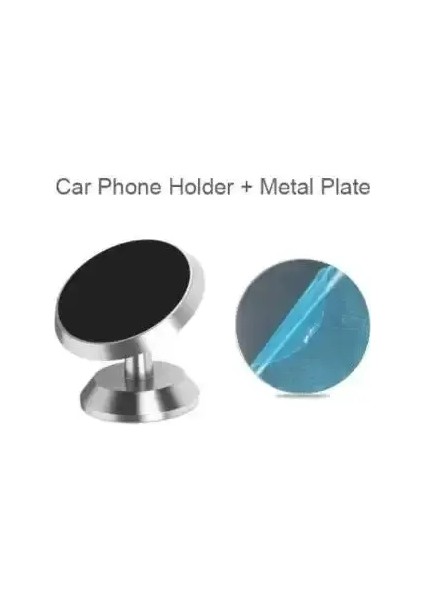 Manyetik Araba Telefon Tutucu Montaj Gösterge Paneli Mobil Mobil Stand Braket Hücre Gps Desteği Iphone Xiaomi Samsung Lg Renk: Şerit (Yurt Dışından)