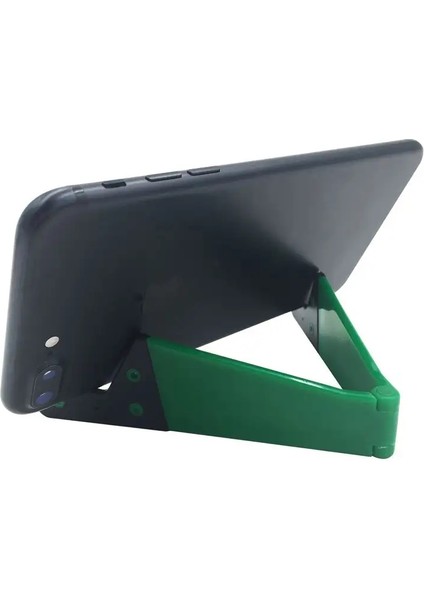 Yeni Mini V Şekilli Masaüstü Mobil Cep Telefonu Standı Tutucu Taşınabilir Taşınabilir Iphone Samsung iPad Desteği Evrensel Renk: Yeşil (Yurt Dışından)