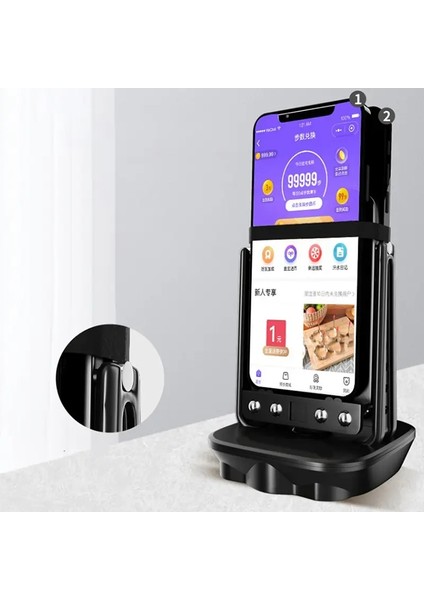 1pcs Otomatik Salıncak Telefonu Wiggler Aygıt Kayıt Adımı Artefakt Hareket Fırçası Adım Pedometre Tutucu Cep Telefonu Stancolor: Pembe (Yurt Dışından)