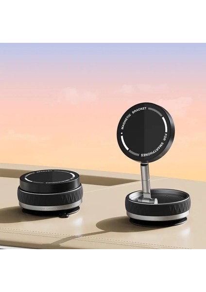 Xiaomi 360 ° Manyetik Vakum Emme Kupası Iphone Huawei Için Evrensel Cep Telefonu Tutucu Çok Scenariocolor Için Katlanma Standı: Portakal (Yurt Dışından)