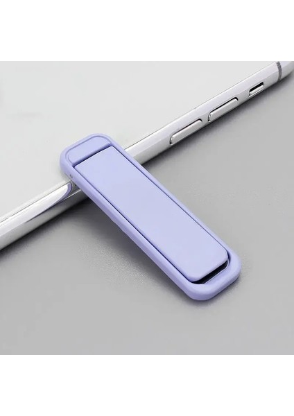 Cep Telefonu Renkli Metal Tutucu Şerit Şekli Geri Çıkartma Iphone 16 Için Basit Taşınabilir Cep Telefonu Braketi 16 15 14 Xiaomicolor: Kırmızı (Yurt Dışından)