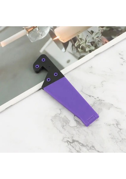 Evrensel Katlanabilir Masa Telefon Tutucu Samsung S20 Plus Ultra Note 10 iPhone 11 Cep Telefonu Tablet Masaüstü Deskoru Holdercolor: C19-PURPLE (Yurt Dışından)