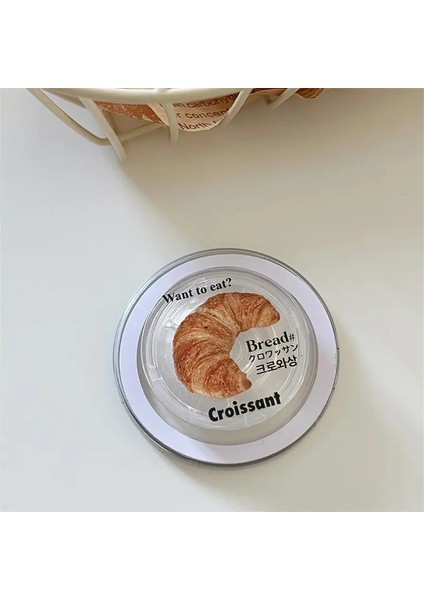 Magsafe Manyetik Telefon Için Koreli Sevimli Gıda Kedi Griptok Grip Tok, iPhone 15 Katlanabilir Kablosuz Şarj Çantası Tutucu Yüzük Rengi: CX126 (Yurt Dışından)