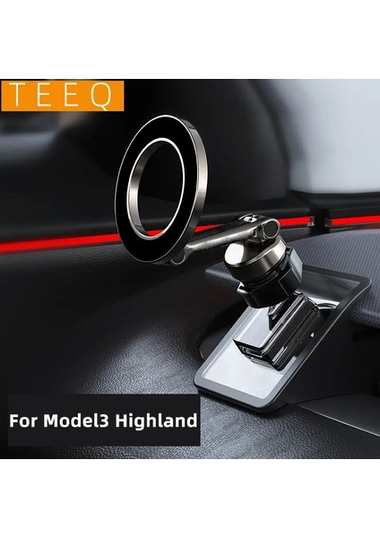 Ayarlanabilir Manyetik Araba Telefon Tutucu Tesla Model 3 Highland Müthiş 2019-2024 Metal Araba Destek Çerçevesi Accessoriescolor: Model3 Highland Için (Yurt Dışından)