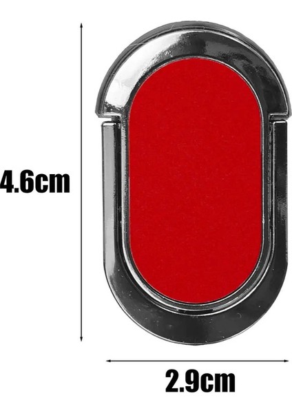 Lüks Metal Cep Telefonu Soketi Tutucu Evrensel 360 Derece Döndürme Parmak Yüzük Desteği Manyetik Araba Braketi Stand Accessoriescolor: Siyah A (Yurt Dışından)