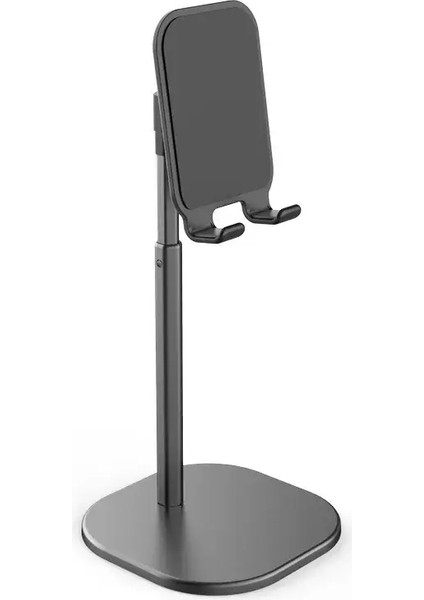 Masaüstü Telefon Tutucu Tablet iPad Telefonları Için Standı Evrensel Braket Teleskopik Ayarlanabilir Yükseklik Metal Canlı Destek Color: Siyah (Yurt Dışından)