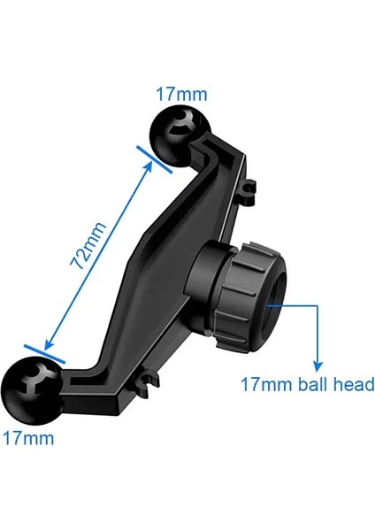 2 Mobil Phonescolor: 11CM Genişlik Bağlamak Için Evrensel 17MM Bilyalı Araba Tutucu Adaptör Tutucu Tutucu Aksesuarını Yükseltin (Yurt Dışından)