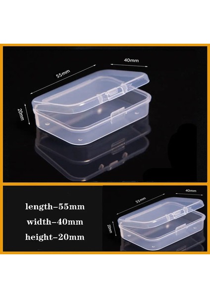 Şeffaf Plastik Kutu Vidalı Bölme Kutusu Takı Küpe Kılıf Kılıfı Konteyner Temiz Terminal Organizatör Aracı Kutusu Boxsescolor: 1-GRID-5.5X4X2 (Yurt Dışından)