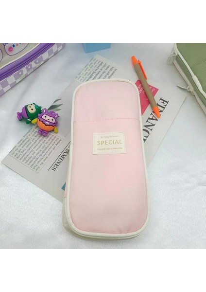 Geri Çekilebilir Kalem Kılıfı Mor Büyük Kapasiteli Kalem Kutusu Pembe Kalem Kılıfı Çok Fonksiyonlu Kırtasiye Boxcolor: Pembe (Yurt Dışından)