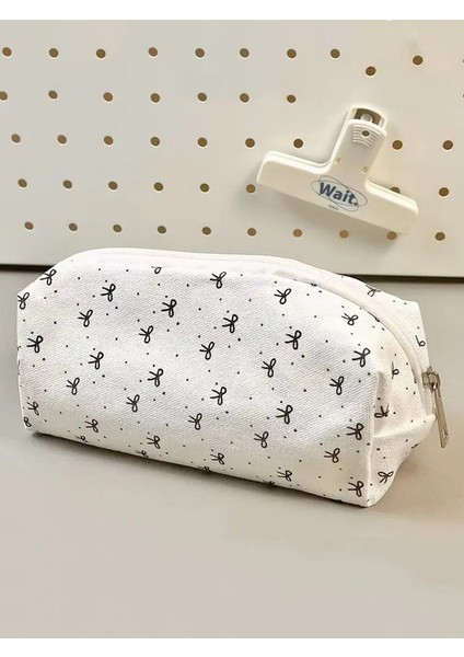 Siyah Şerit Kalem Kılıfı Okulu Malzemeleri Kalem Çantası Büyük Kapasiteli Kalem Estuche Escolar Kırtasiye Kalem Kılıfı Kızlar: 1 (Yurt Dışından)