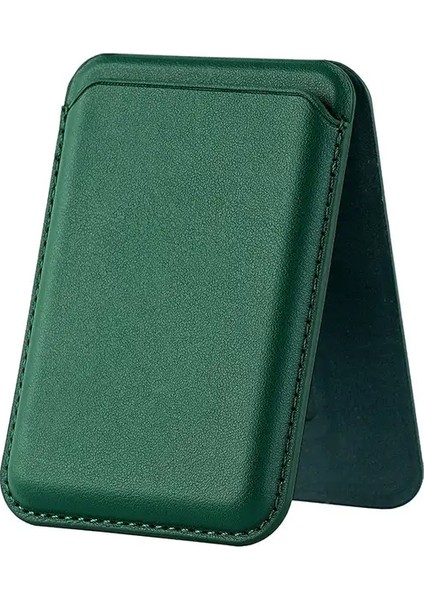 İPHONE16 15 14 13 12 Pro Max Manyetik Kart Cüzdan Tutucu Deri Cüzdan Kart Telefon Geri Kapak Bagcolor: Çim Yeşili (Yurt Dışından)