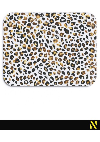 Leopar Desenli Renkli Ergonomik Mouse Pad - 23 cm x 19 cm - Kaydırmaz Taban Ev ve Ofis Kullanımı Için Ideal Fare Altlığı Mousepad