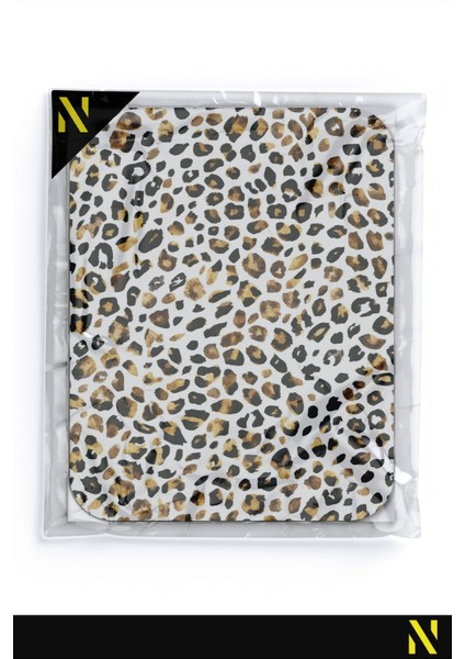 Leopar Desenli Renkli Ergonomik Mouse Pad - 23 cm x 19 cm - Kaydırmaz Taban Ev ve Ofis Kullanımı Için Ideal Fare Altlığı Mousepad