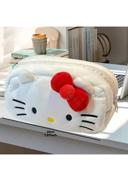 Hello Kitty Sanrio Cinnamoroll Büyük Kapasiteli Kalem Kılıfı, Öğrenciler Için Çok Amaçlı Para Çantası Depolama Çantası Ofis Malzemeleri: Hello Kitty-A (Yurt Dışından)