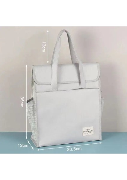 Basit Taşınabilir Okul El Çantası Büyük Kapasiteli A4 Kitaplar Depolama Çantası Oxford Kumaş Su Geçirmez Tote Çanta Öğrenci Tolor: Gri 01 (Yurt Dışından)