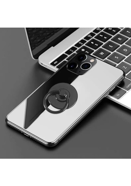 Cep Telefonu Kavrama Tutucu Bütün 304 Paslanmaz Çelik Yüzük Akıllı Telefon Desteği Iphone 11 Için 14 Pro Max Huawei Samsung Xiaomicolor: Siyah (Yurt Dışından)
