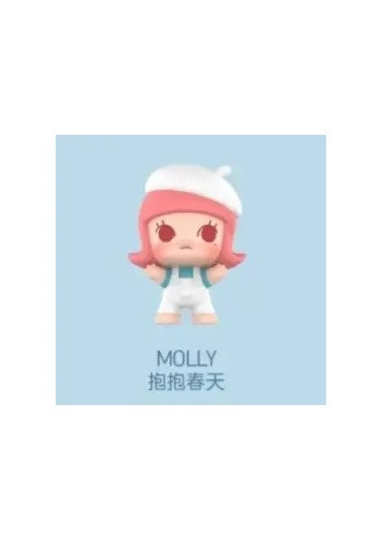 Pop Bean Hug Serisi Mini Dolls Kawaii Anime Figür Sevimli Stand Masaüstü Süsler Sürpriz Kızlar Doğum Günü Hediye Koleksiyonu Renk: Molly 2 (Yurt Dışından)