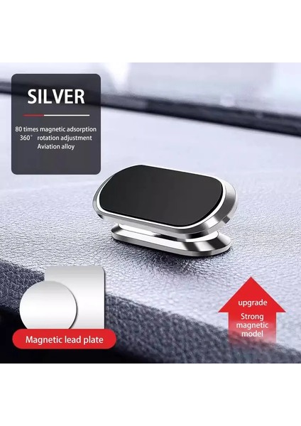 Blalion Manyetik Araba Telefon Tutucu Stand Otomatik Mount Mobil Cep Telefonu Gps iPhone Huawei Samsung Xiaomicolor Için Araba Braketinde Destek: Siyah (Yurt Dışından)