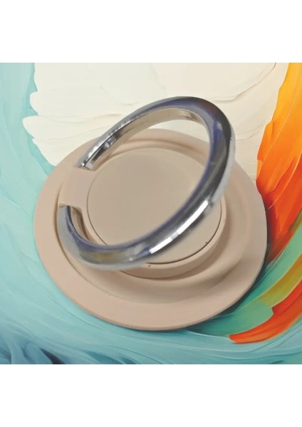 Evrensel Cep Telefonu Ultra Ince Parmak Yüzüğü Tutucu Için iPhone Katlanır Metal Yüzük Stand Sticker Araba Braketi Renkleri Için Uygun: Pembe (Yurt Dışından)