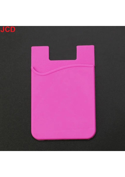 Jcd 5 Pcs Sıcak Satış Telefon Kartı Tutucu Silikon Cep Telefonu Arka Kartı Tutucu Elastik Cüzdan Sopası Yapıştırıcı Nakit Kimliği Yumuşak Renk: Gül Kırmızı (Yurt Dışından)
