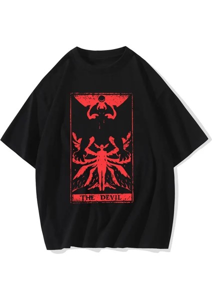 Yaz Erkekler Tshirt Şeytan Tarot Debiruman Devilman Crybaby Japonya Anime Tee Fil Harajuku Manga T-Shirts Pamuk Giyim Gömlekleri Renk: 4/boyut: Xxl (Yurt Dışından)