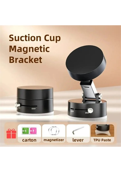 Araba Telefon Tutucu Stand Mini Vakum Emme Kupası Manyetik Braket Katlanabilir Mutfak Iphone Için Tembel Telefon Braketi Android Cellphonecolor: Siyah (Yurt Dışından)