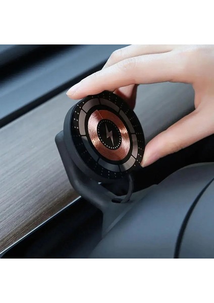 Tesla Model 3 Model Y Kablosuz Şarj Cihazı Manyetik Telefon Montajı Iphone 13 Için Adsorbeable Telefon 13 Xiaomi Araba Telefon Sahibi Mastscolor: Kablosuz Şarj Cihazı (Yurt Dışından)