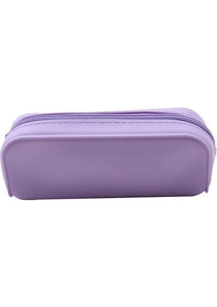 Yeni Kawaii Renkli Silikon Kalem Kılıfı Sevimli Moda Pencil Çanta Kırtasiye Depolama Poşeti Öğrenci Okul Malzemeleri Öğrenci Hediyesi: Gradyan Açık Mavi (Yurt Dışından)
