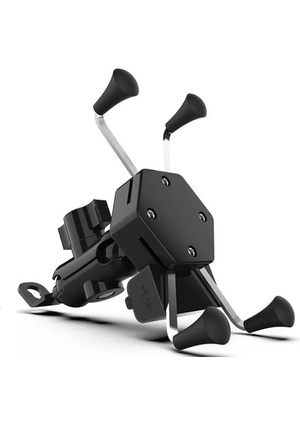 Evrensel 360 Derece Ayarlanabilir Cep Telefonu Tutucu Motosiklet Bisiklet Bisiklet Aynası 4.7-6.7inch Bisiklet Moto Tutma Kolu: Siyah (Yurt Dışından)