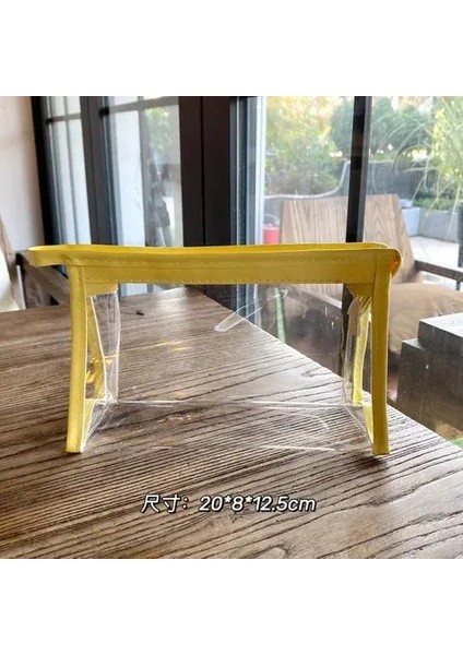 Pvc Şeffaf Kozmetik Çantası Kawaii Su Geçirmez Kalem Çantaları Öğrenciler Için Kırtasiye Okulu Malzemeleri Taşınabilir Kalem Koşusu Kılıfları Renk: 8 (Yurt Dışından)