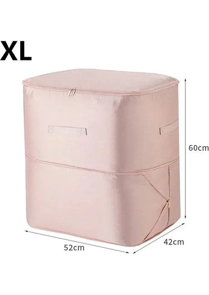 Alan Tasarruf Sıkıştırma Depolama Tote Çanta Ağır Derecesi Çok Amaçlı Dikdörtgen Kumaş Organizatörü Gezginler ve Battaniyeler Için Renk: 1 Adet Pembe-Xl (Yurt Dışından)