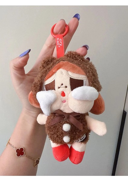 Yeni Crybaby Peluş Anahtar Bebek Bebek Karikatür Sevimli Anahtar Alan Asılı Mücevher Araba Peluş Anahtar Zincir Kadın Hediyeler Oyuncak: F (Yurt Dışından)