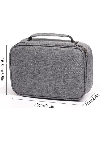 72 Delik Renkli Kurşun Kalemler Depolama Çantası Siyah Kırmızı Renkler Büyük Kapasite Kutusu Kutusu Tutucu Okul Malzemeleri Kırtasiye Öğrenci Renk: Gri (Yurt Dışından)