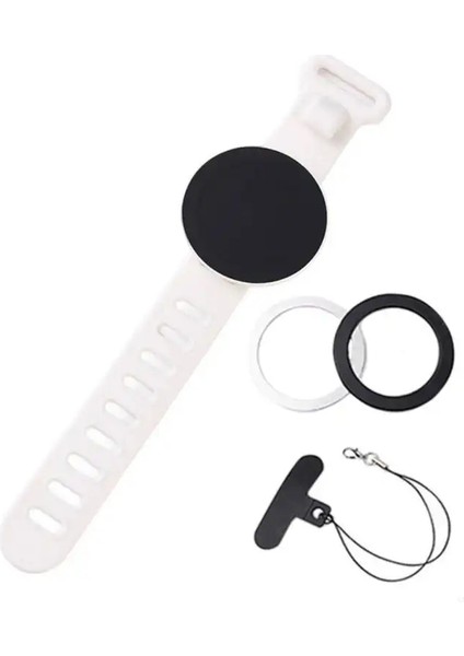 G8DF 360 Derece Rotatable Wrist Strap Telefon Tutucu Bilek Bant Telefon Holdercolor: G8DF8NB1001019-W-A (Yurt Dışından)