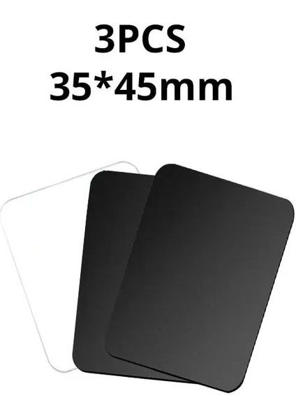 Mıknatıslı Araba Telefonu Için Metal Plaka Disk iPhone Için Demir Sayfa Çıkartması Samsung Manyetik Cep Telefonu Tutucu Araba Standı Mountcolor: 3pcs Siyah 35X45 (Yurt Dışından)