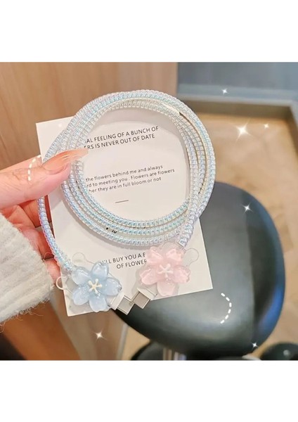 18W/20W Apple iPhone Uyumlu Renkli Çiçek Şarj Aleti Koruyucu Şarj Kablosu Örme Aparatlı Koruyucu Toparlayıcı indirimleri