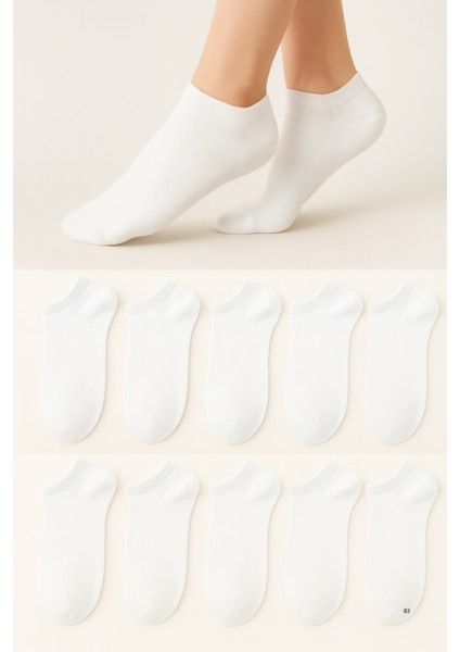10’lu Düz Basic Patik Çorap Seti Günlük Kullanım