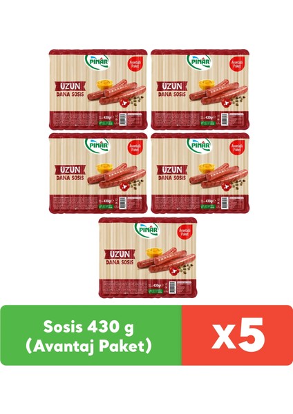 Dana Sosis 430 g (Avantaj Paket) x 5 adet