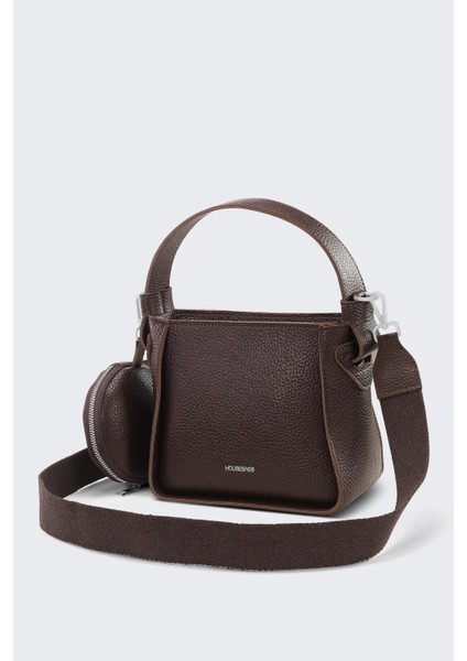 El Ve Omuz Çanta Cüzdan Aksesuarlı Yüksek Kaliteli Çok Yönlü Omuz Askılı Tote Kahverengi Çanta 274