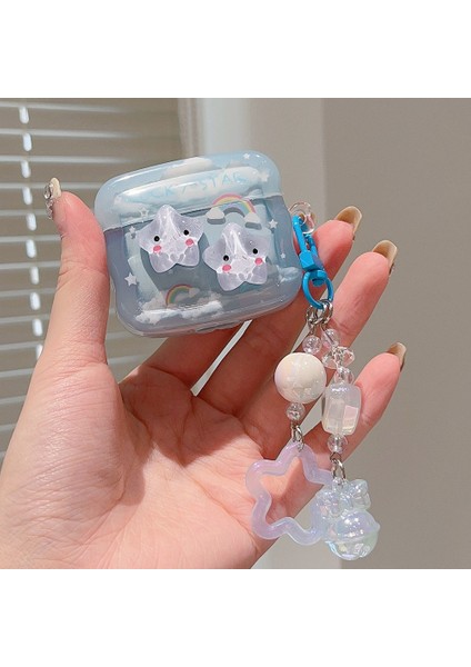 Airpods Pro 2. Nesil Uyumlu 3D Yıldız Oyuncak Gökkuşağı Askılı Tutamaçlı Kulaklık Kılıfı fiyatları