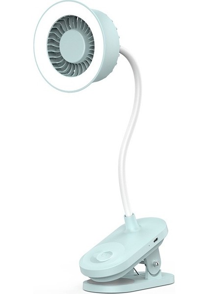 Luxıxı Yaratıcı Duvar Klipsi Fan Masa Lambası Ikisi Bir Arada Yüksek Hızlı Turbo Fan Lambası (Yurt Dışından)