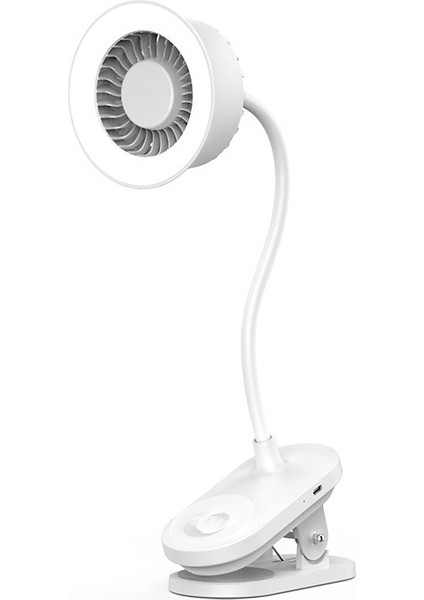 Luxıxı Yaratıcı Duvar Klipsi Fan Masa Lambası Ikisi Bir Arada Yüksek Hızlı Turbo Fan Lambası (Yurt Dışından)